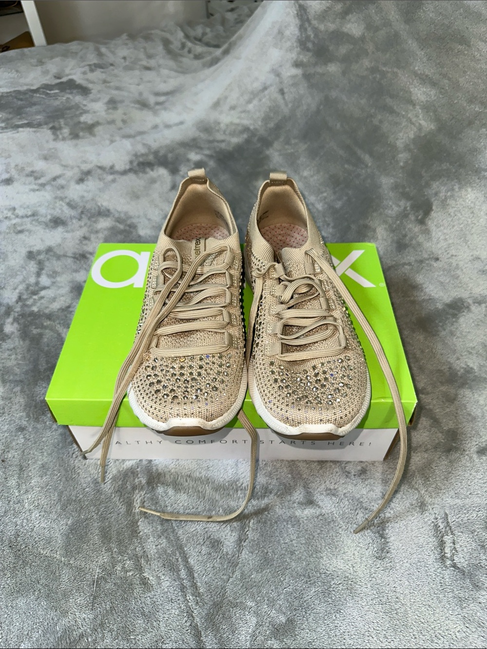 Aetrex Carly Sparkle in Tan